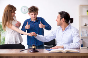 Divorcing family trying to divide child custody